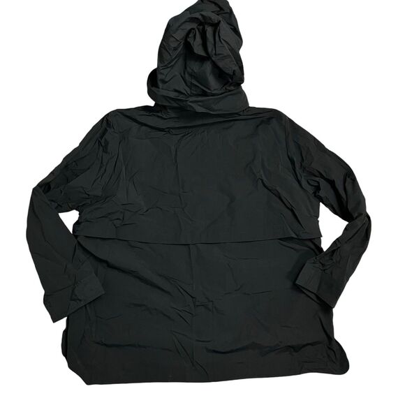 J Crew Rain Jacket XXL Tall Perfect Black Hooded Water Resistant Travel - Picture 13 of 16